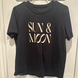 Madewell Black 'Sun & Moon' Graphic Tee